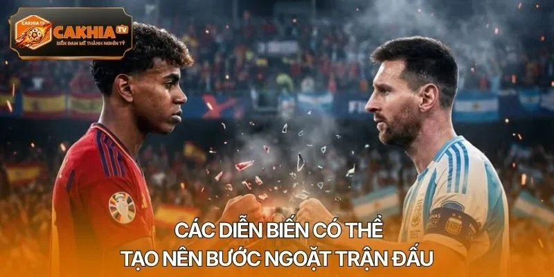 Các diễn biến có thể tạo nên bước ngoặt trận đấu