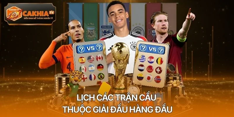 Lịch các trận cầu thuộc giải đấu hàng đầu
