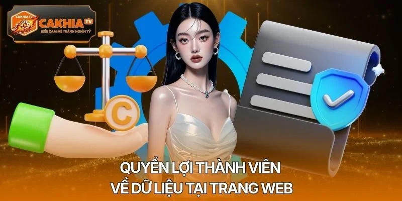 Quyền lợi thành viên về dữ liệu tại trang web